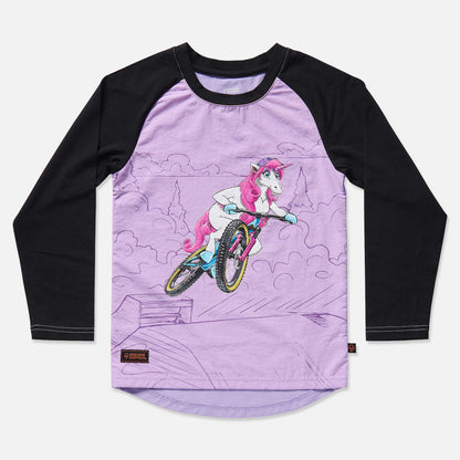 UPSHIFT UNICORN WINDPROOF KIDS MTB JERSEY